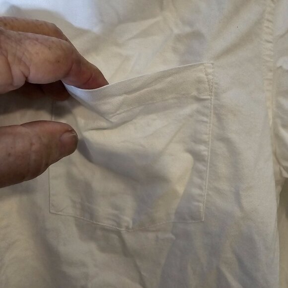 Carbon 2 Cobalt Button Up White Dress Shirt Size Large Long‎ Sleeves - Picture 6 of 6